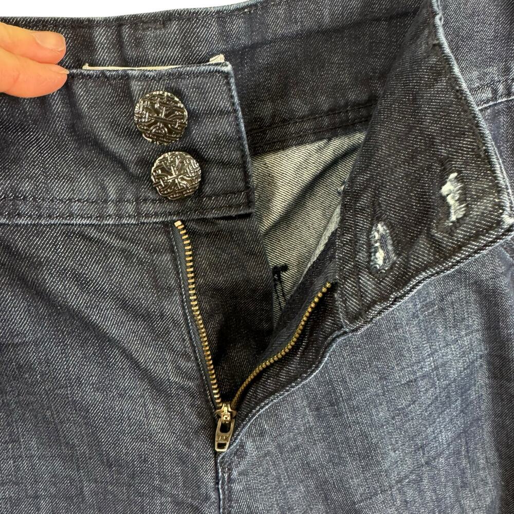 Habitual Dark Wash Mid Rise Skinny Lightweight Jeans Made In USA Size 30 - Picture 3 of 6